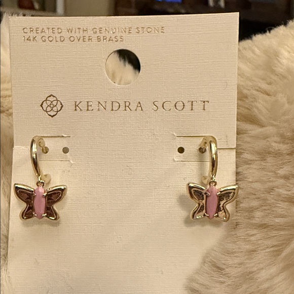 Kendra Scott Jewelry - Kendra Scott Gold and Pink Butterfly Earrings